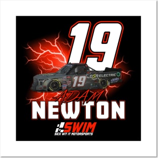 Adam Newton #19 Driver Posters and Art